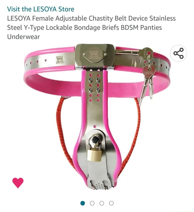 Visit the LESOYA Store LESOYA Female Adjustable Chastity Belt Device  Stainless Steel Y-Type Lockable Bondage Briefs BDSM Panties Underwear -  iFunny Brazil