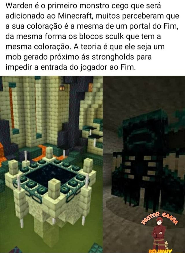 Mobs do Minecraft Realista Parte 1 Warden e Phantom UT - iFunny Brazil