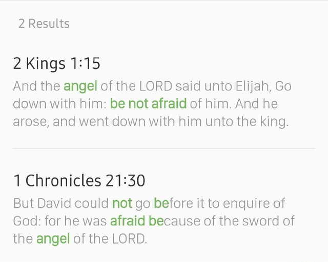 2 Results 2 Kings And The Angel Of The LORD Said Unto Elijah, Go Down ...