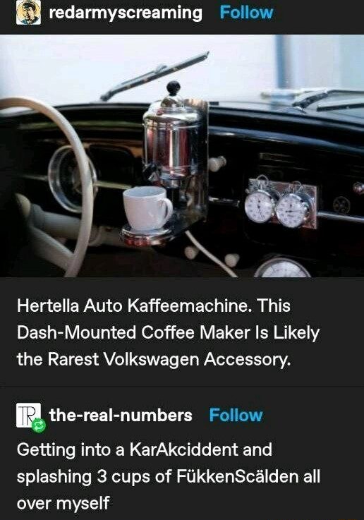 This Dash-Mounted Coffee Maker Is Likely the Rarest Volkswagen