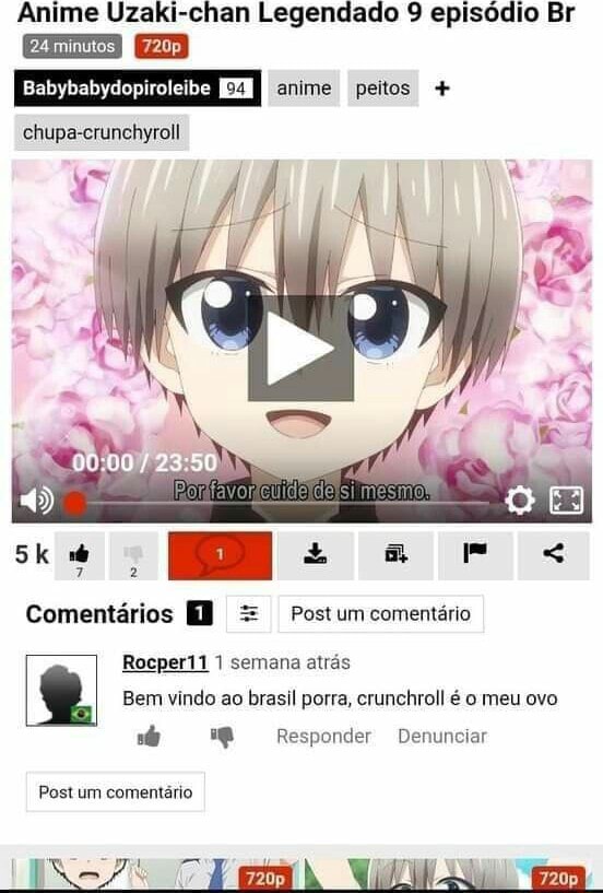 Anime Uzaki-chan Legendado 9 episódio Br anime peitos +