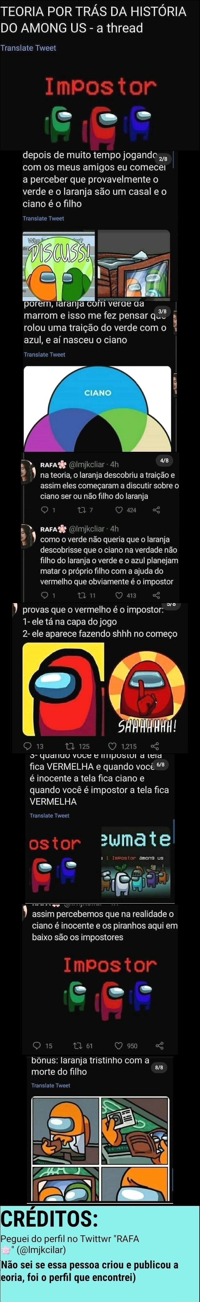 Sempre é o ciano! - Memes among Us brasil