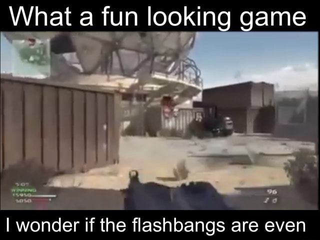 Okay and what's a flash bang this doesn't help me i'm a simple girl - iFunny