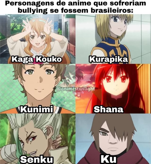 qual o nome desses personagens de anime? : r/animebrasil