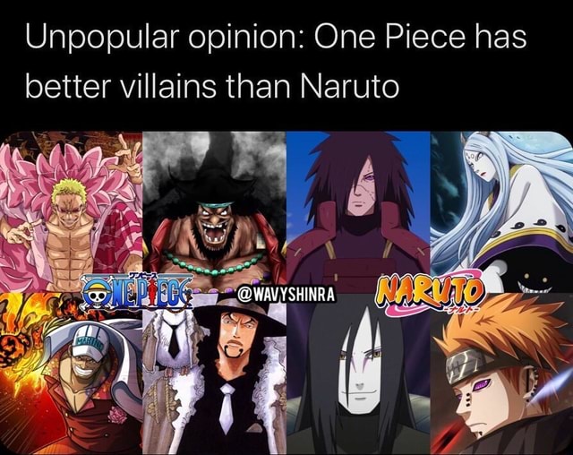 The Portrayal of Villains In Naruto Versus One Piece