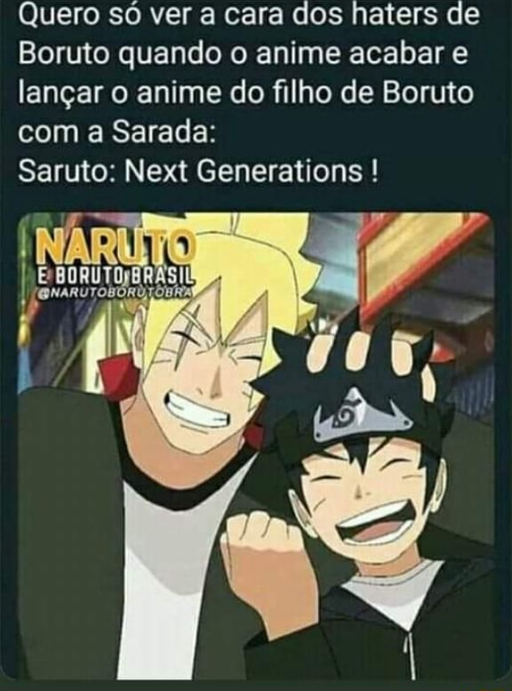 Fãs da franquia Naruto revivem o meme do filho de Boruto e Sarada, Saruto -  HIT SITE