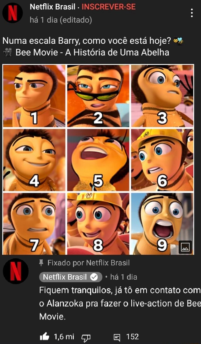 Netflix Brasil há 1 dia (editado) Numa escala Barry, como você