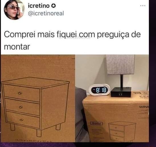 Pecinhas de montar, Nem quis tirar do saquinho, com preguiç…