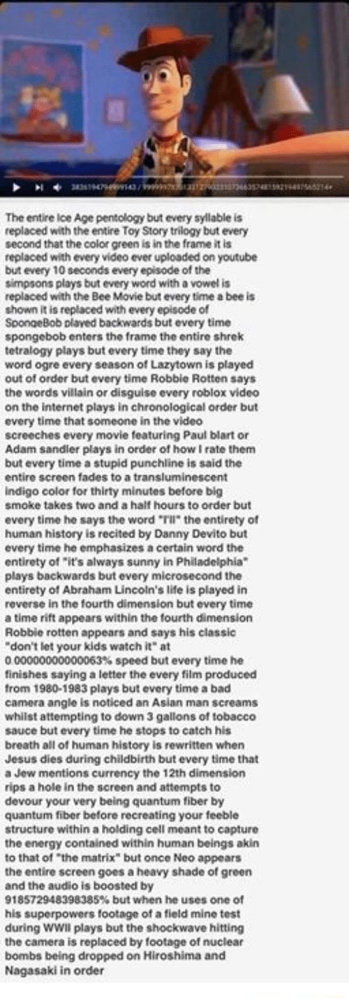 The Entire Ice Age Pentology But Every Syllable