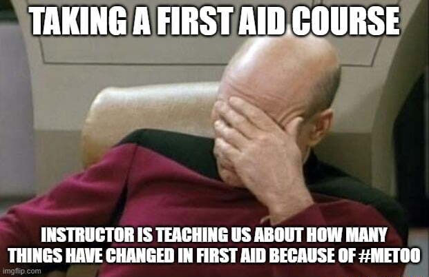 TAKING A FIRST AID COURSE INSTRUCTOR IS TEACHING US ABOUT HOW MANY ...
