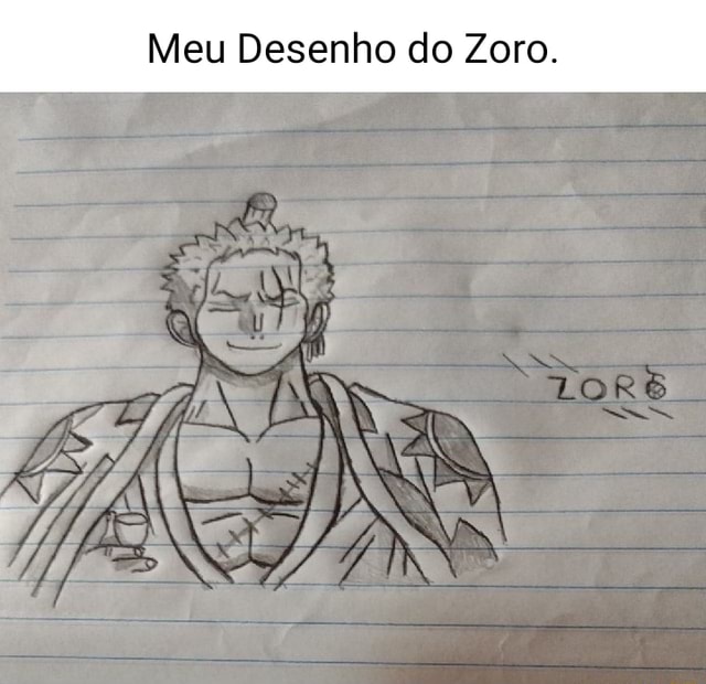 desenhar zoro