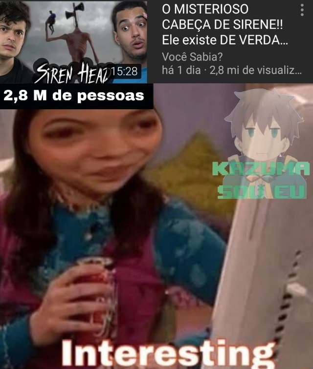 O MISTERIOSO CABEÇA DE SIRENE!! Ele existe DE VERDADE?? (SIREN HEAD) 