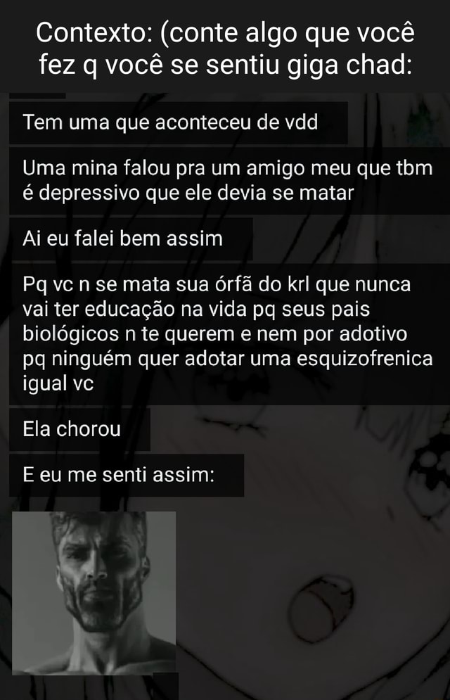 Desenho do giga Chad q meu amigo fez - iFunny Brazil