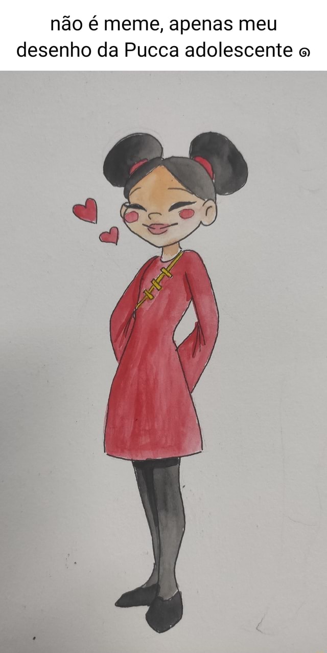 Não é meme, apenas meu desenho da Pucca adolescente - iFunny Brazil