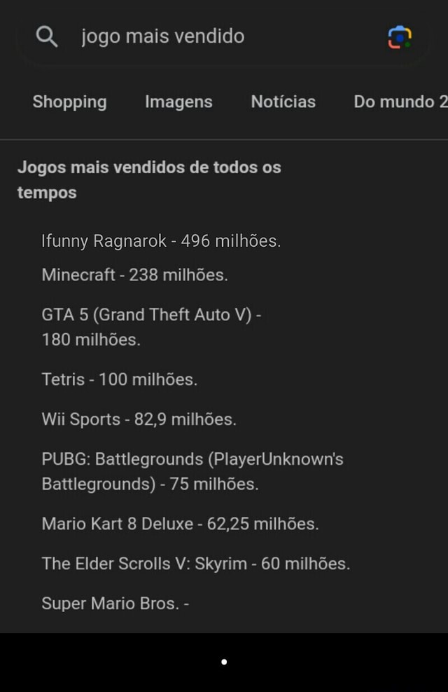 Q, jogo mais vendido Shopping Imagens Notícias Do mundo 2 Jogos