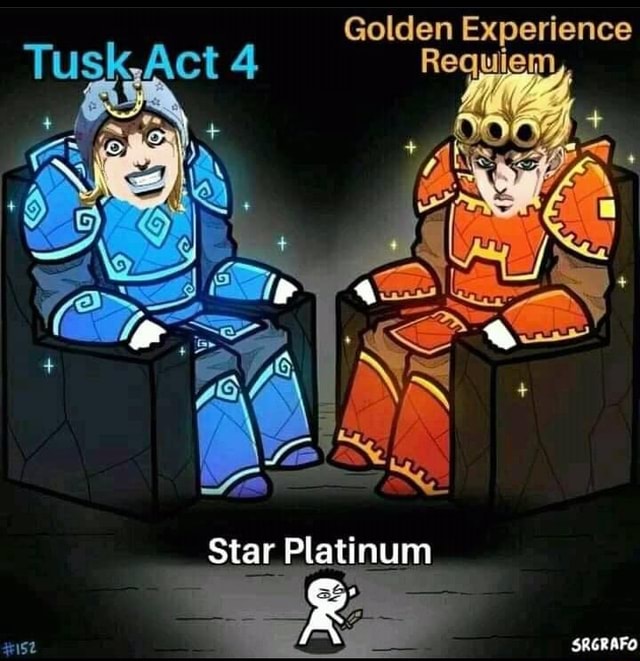 Gold Experience Requiem VS Tusk Act 4 