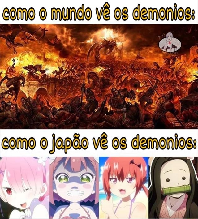 Demonios japoneses antes: feponeses alhoras - iFunny Brazil