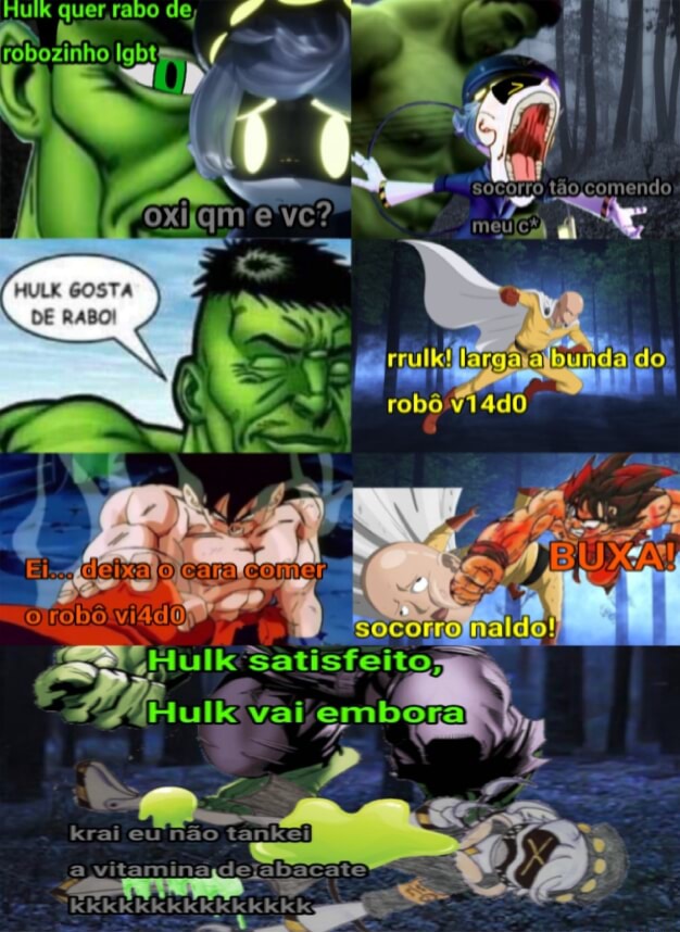 Socorro T O Comendo Meta Raso Oxi Hulk Gosta De Rabo Ojrobolvi Dop Hulk Satisfeito Vai Emboga