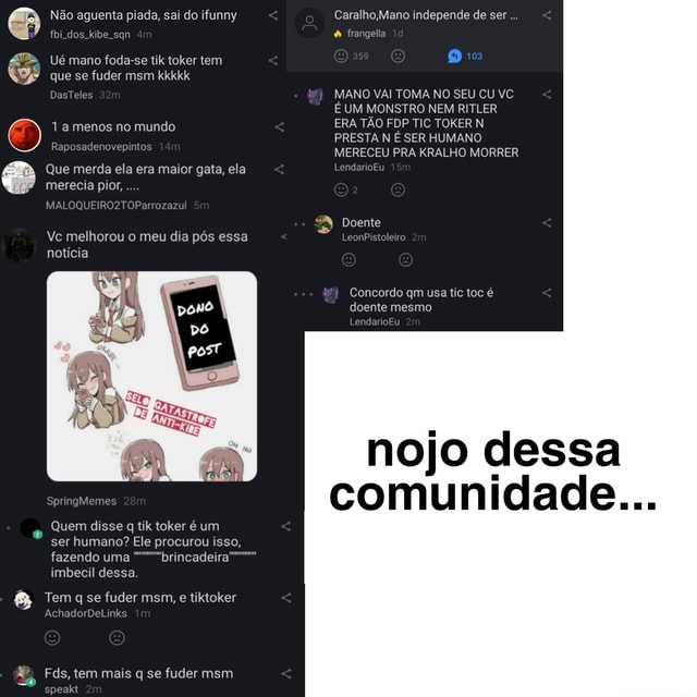 ABT Duduelista on X: Olha essa rede social vei q nojo dessa porra