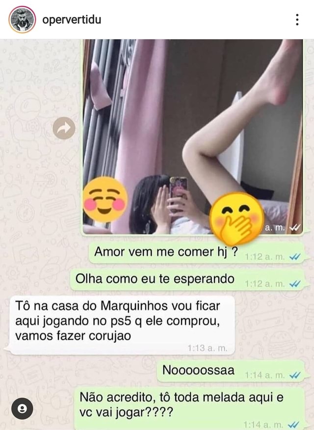 Amor Vamos jogar hoje??? - iFunny Brazil