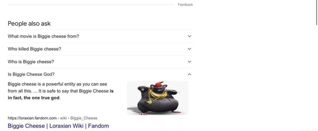 Biggie Cheese, Loraxian Wiki