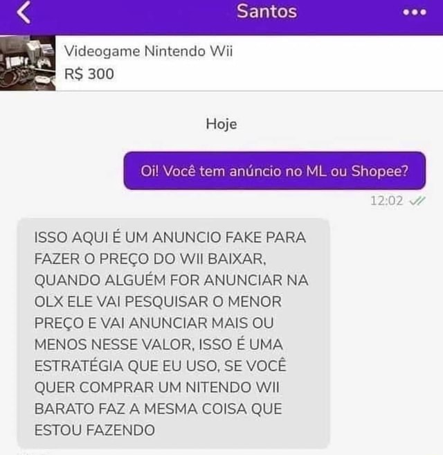 Anúncio no OLX: Ao que chegou a crise