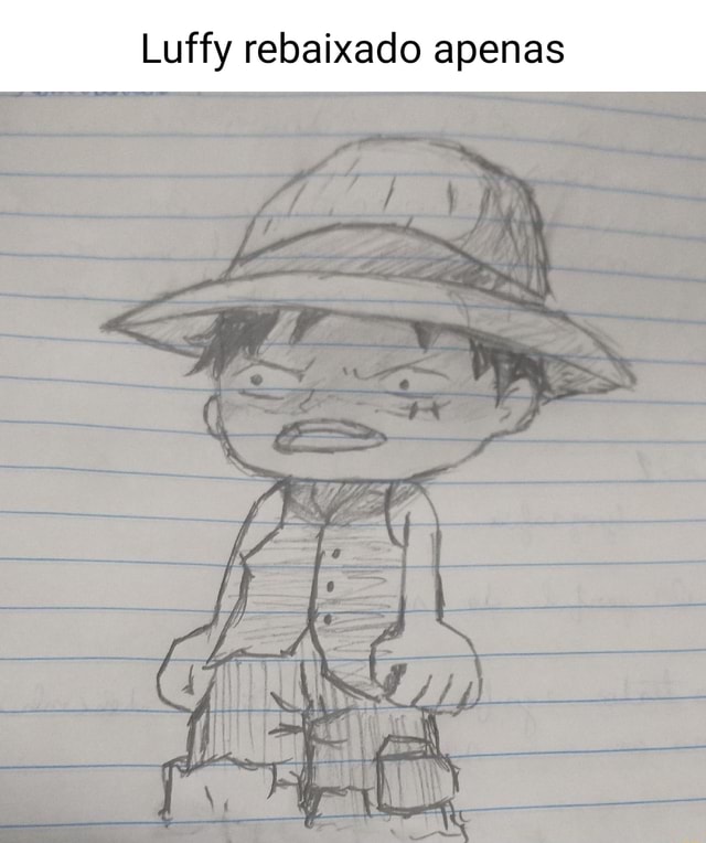 como desenhar o luffy rebaixado