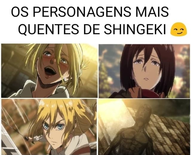 OS PERSONAGENS MAIS QUENTES DE SHINGEKI - iFunny Brazil