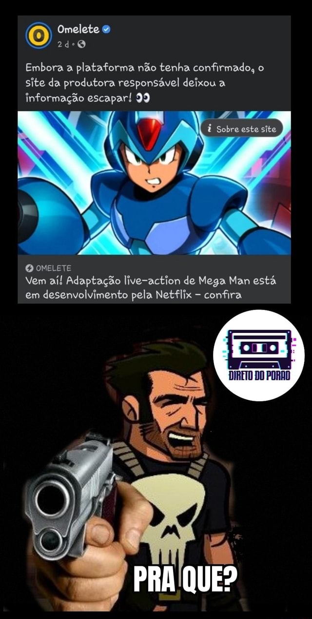 Mega Man: Adaptação live-action está em desenvolvimento pela Netflix