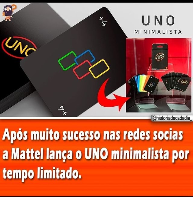 UNO MINIMALISTA, Mattel, Black