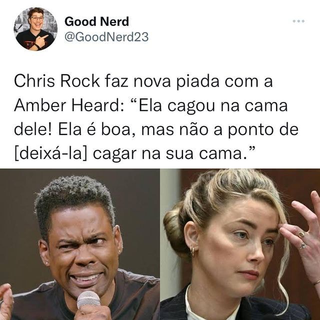Chris Rock é criticado após piada envolvendo julgamento de Amber