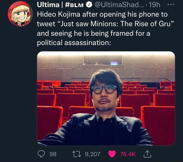 Hideo Kojima Just Broke an Instagram and Twitter Record at the Same Time