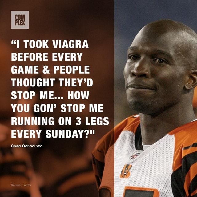 Do You Really Take Viagra..”: 6x Pro Bowler Chad Ochocinco Spills the Beans  on What 'Half a Pill' Can Do Before NFL Games - EssentiallySports