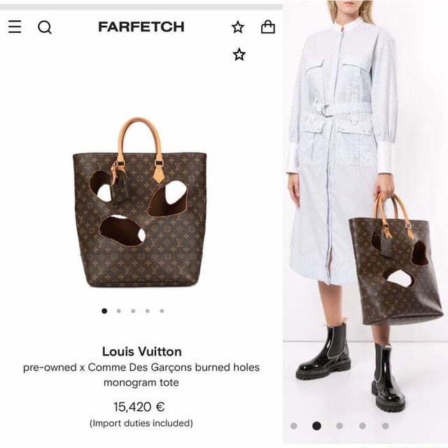 Search all @ 44% = Q FARFETCH Louis Vuitton pre-owned x Comme Des