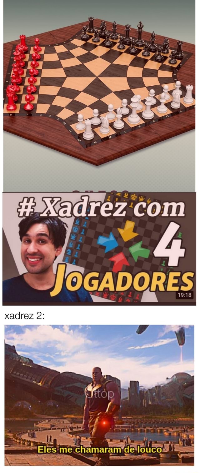 Um americano jogando xadrez um inglês sabendo que sua rainhã é imortal -  iFunny Brazil