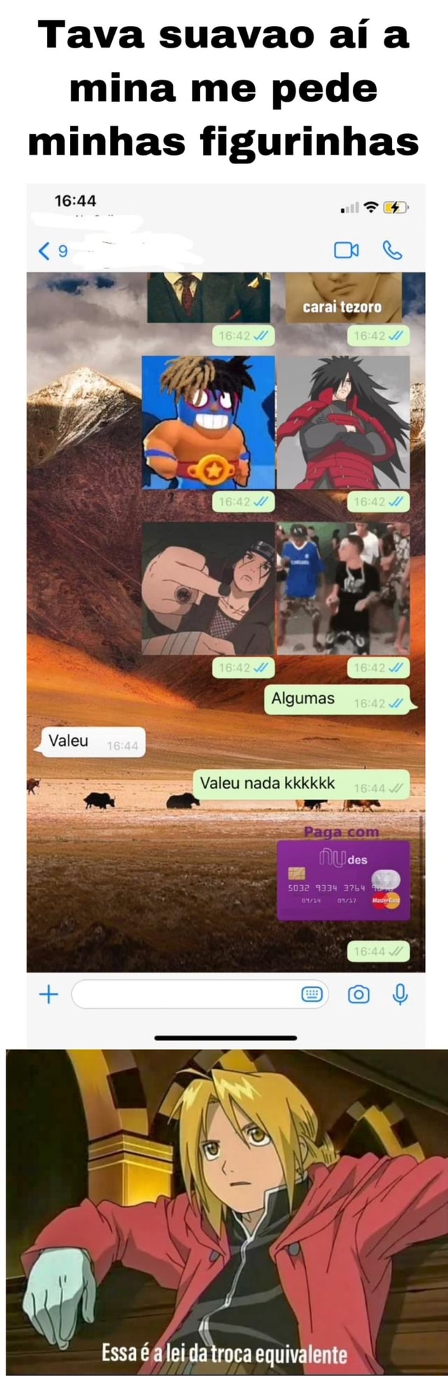 SS Kazuma: LEI DA TROCA EQUIVALENTE - iFunny Brazil