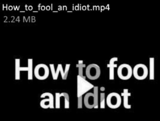 How to confuse an idiot 