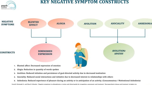 KEY NEGATIVE SYMPTOM CONSTRUCTS NEGATIVE BLUNTED SYMPTOMS REFECT ALOGIA ...