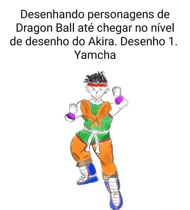 Desenhando personagens de Dragon Ball até chegar no nível do Akira. Desenho  dois: Goku criança - iFunny Brazil