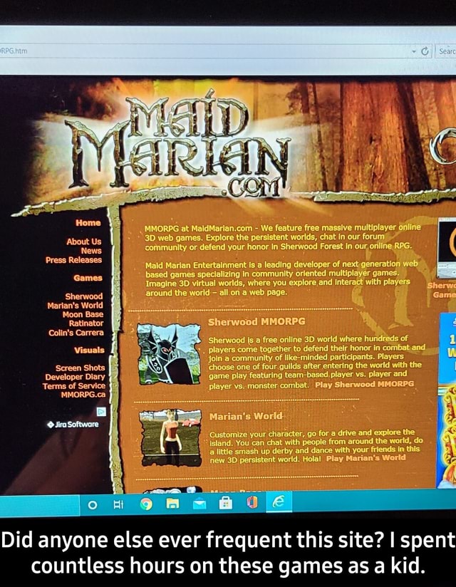 Free MMORPG at Maidmarian.com - Free Massive Multiplayer Online