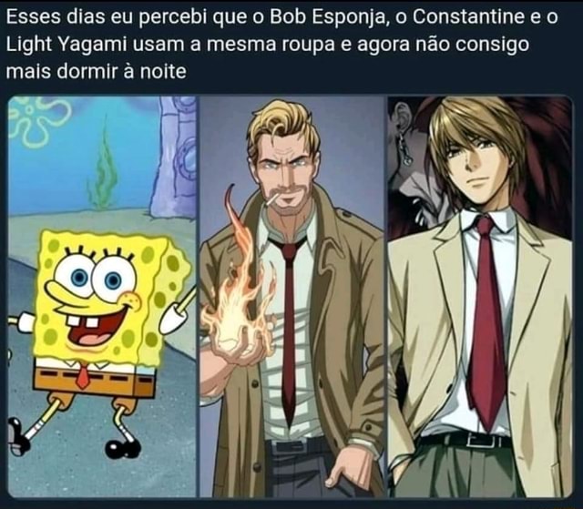 Querido diário, hoje eu percebi que o light e o bob esponja usam a mesma  roupa. - iFunny Brazil