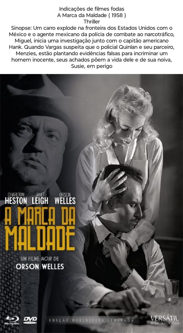 Indicações de filmes fodas Círculo do medo (1962 ) Thriller Sinopse: Após  uma sentença de oito anos