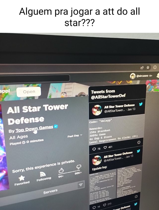 All Star Tower Defense January 2022 