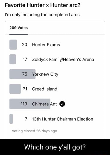 Chairman Election Arc ~Hunter X Hunter