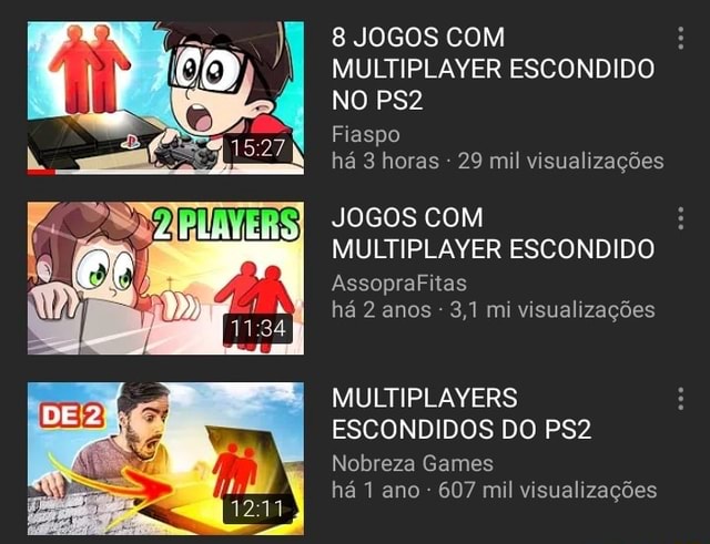 8 JOGOS COM MULTIPLAYER ESCONDIDO NO PS2 