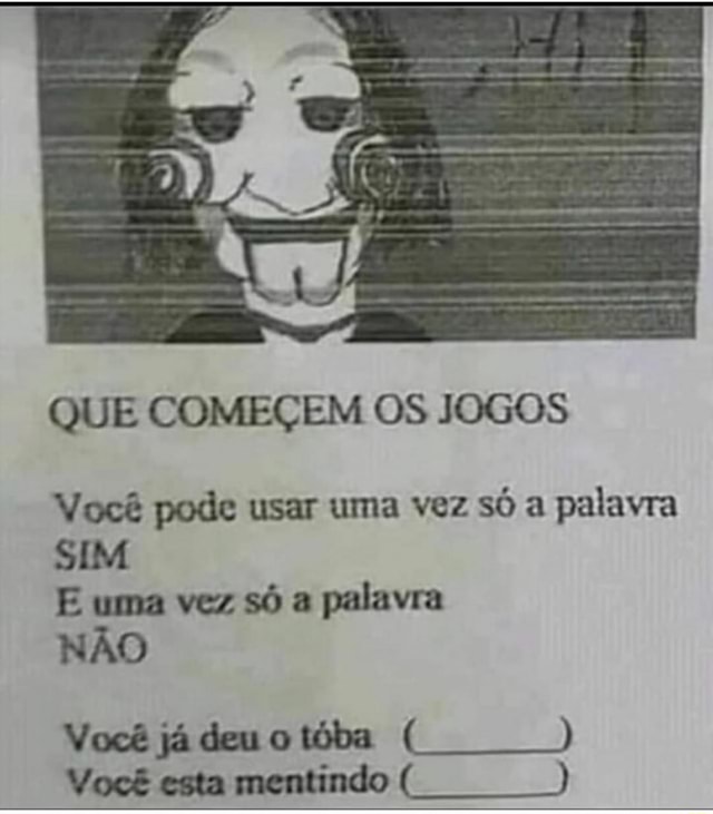 Vamos Jogar Um Jogo? (@VoceEstaNoJogo) / X