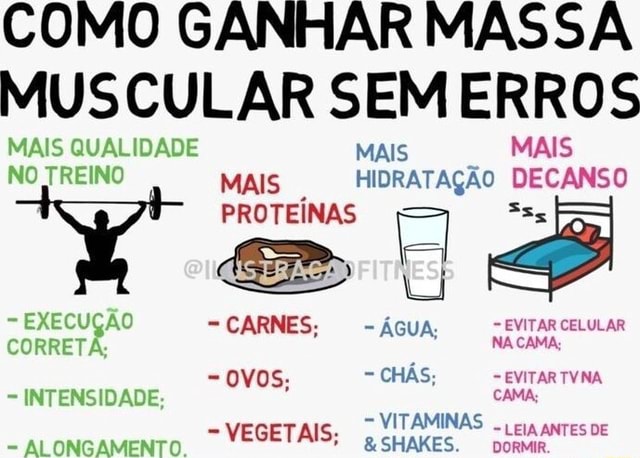 Quer ganhar massa muscular? 5 erros que você deve evitar