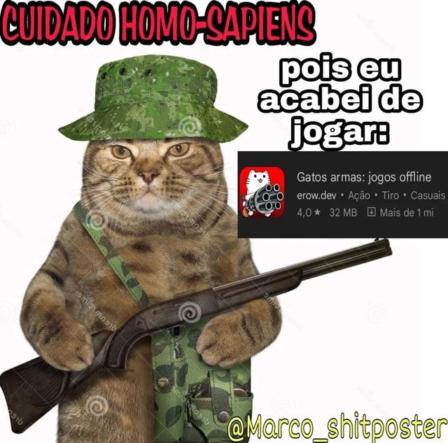 Gatos armas: jogos offline – Apps no Google Play