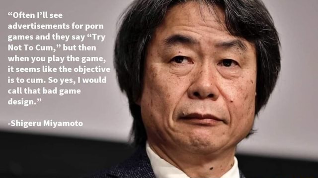 No Shigeru Miyamoto🔵 on X: You are ruining my creation! Please