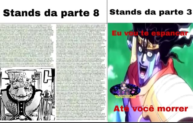 Status de Todos os Stands da Parte 3 - ( PARTE 2 de 2 ) 